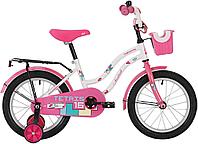 Детский велосипед Novatrack Tetris 18" розовый Белый