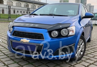 Дефлектор капота Chevrolet Aveo (2011-) [CH19] VT52