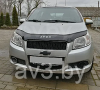 Дефлектор капота Chevrolet Aveo (2006-) Sedan / ZAZ Vida (2012-) [CH02] (VT52)