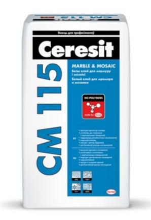Клей для плитки Церезит Ceresit СМ 115 белая 25кг