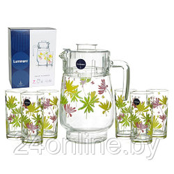 Набор стаканов с кувшином Luminarc CRAZY FLOWERS N0802