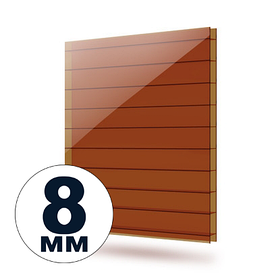 Поликарбонат сотовый 8 мм (бронза)