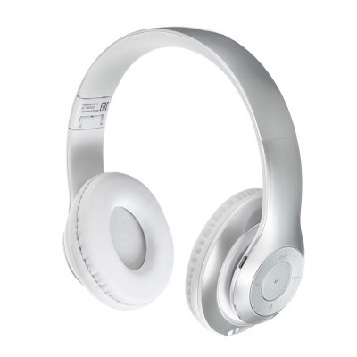 BT-14 BLUETOOTH белый/серебристый матовый (оголовье) Наушники беспроводные DIGMA
