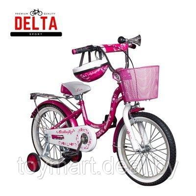 Велосипед двухколёсный - Delta Butterfly 16" New (белый/розовый) - фото 3 - id-p122137388