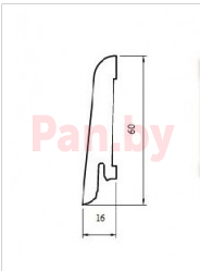 Плинтус напольный деревянный Tarkett Salsa Бук Ориджинал 60x16 мм - фото 2 - id-p50588811