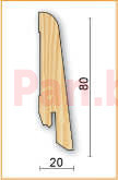 Плинтус напольный деревянный Tarkett Art Черный лес 80х20 мм - фото 3 - id-p50720101