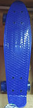 Пенниборд скейтборд со светящимися полиуретановыми колесами PU 22" 56см Penny board, фото 5