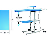 Складная прямоугольная гладильная доска с подогревом, вытяжкой, без парогенератора KER Battistella