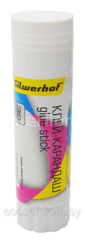Клей-карандаш Silwerhof 433042-36 36гр ПВА термоусадочная упаковка - фото 1 - id-p122687205