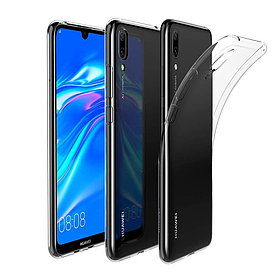 Силиконовый чехол для Huawei Y7 (2019) Lux, прозрачный