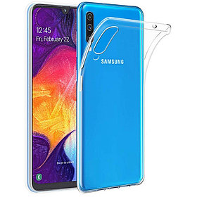 Силиконовый чехол для Samsung Galaxy A50 Lux, прозрачный