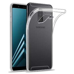 Силиконовый чехол для Samsung Galaxy A6 Plus (2018) Experts Lux, прозрачный, фото 2