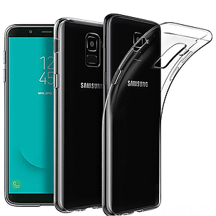 Силиконовый чехол для Samsung Galaxy J6 J600 Lux, прозрачный, фото 2