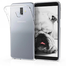 Силиконовый чехол для Samsung Galaxy J6 Plus 2018 (J610) Lux, прозрачный