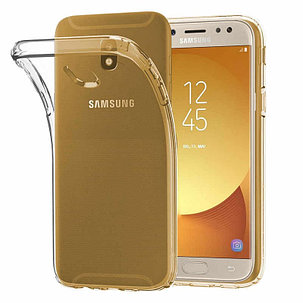 Силиконовый чехол для Samsung Galaxy J7 2017 (J730F) Lux, прозрачный, фото 2