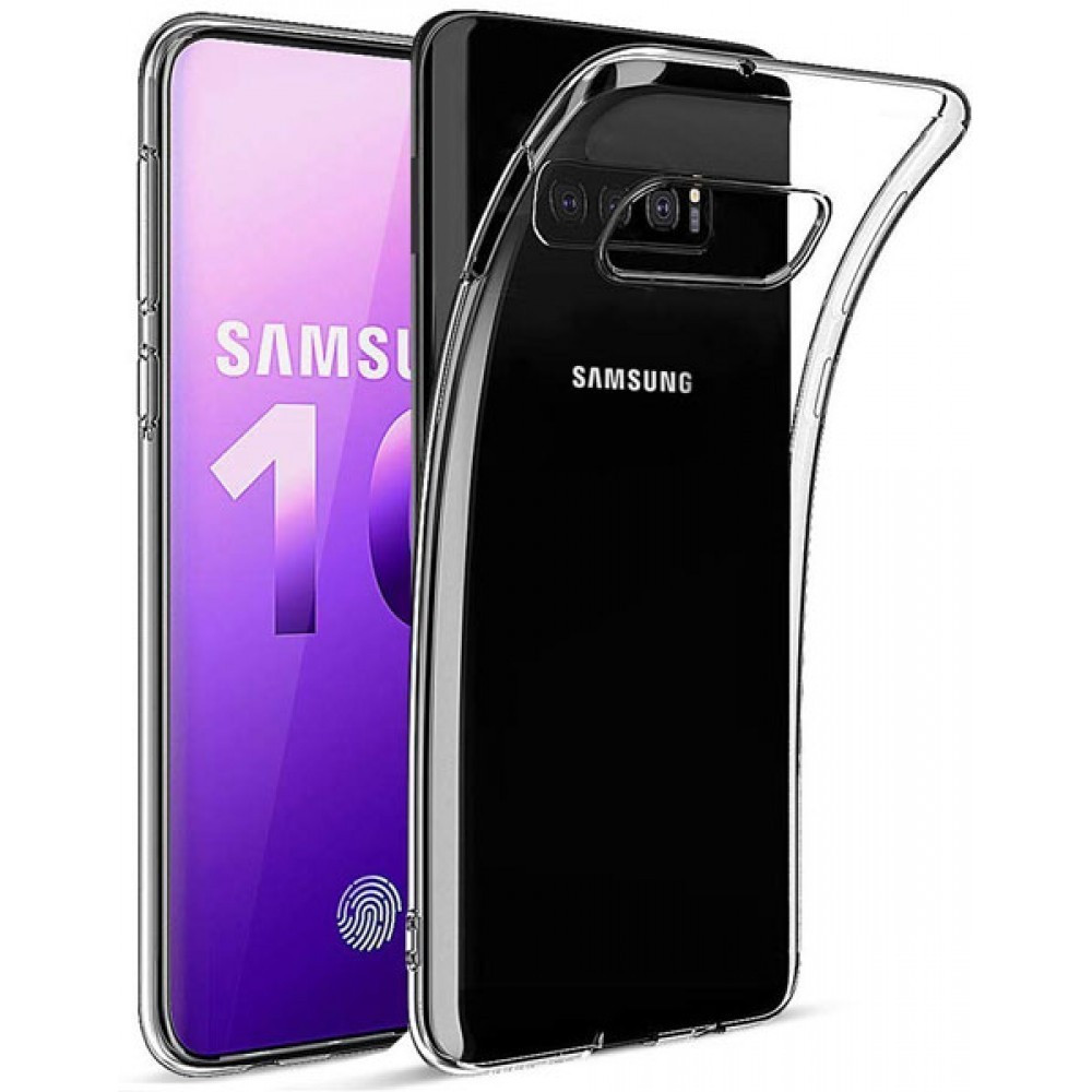 Силиконовый чехол для Samsung Galaxy S10  Lux, прозрачный