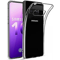 Силиконовый чехол для Samsung Galaxy S10 Lux, прозрачный