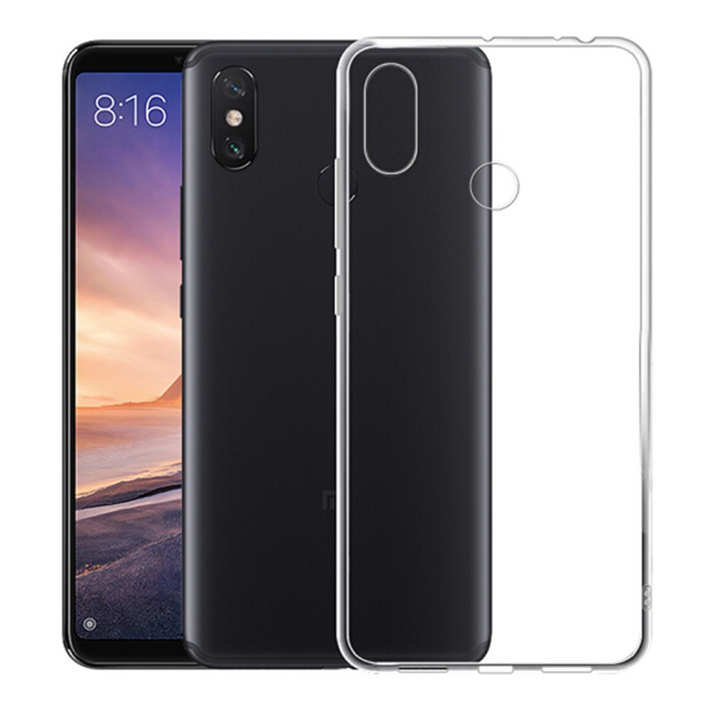 Силиконовый чехол для Xiaomi Mi Max 3 Lux, прозрачный