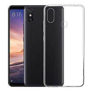 Силиконовый чехол для Xiaomi Mi Max 3 Lux, прозрачный, фото 2