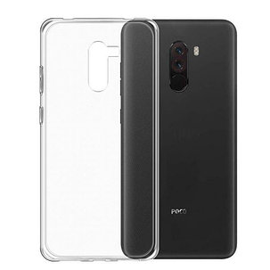 Силиконовый чехол для Xiaomi Pocophone F1 Lux, прозрачный, фото 2