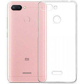 Силиконовый чехол для Xiaomi Redmi 6 Lux, прозрачный