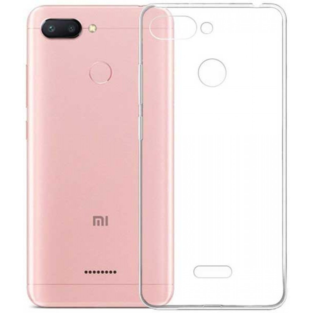 Силиконовый чехол для Xiaomi Redmi 6 Lux, прозрачный - фото 1 - id-p122691095