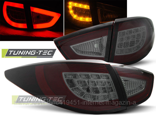 Задние фонари RED SMOKE LED для Hyundai IX35 2009-2013