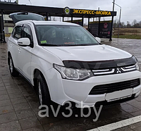 Дефлектор капота Mitsubishi Outlander (2012-) [MSH25] (VT52)