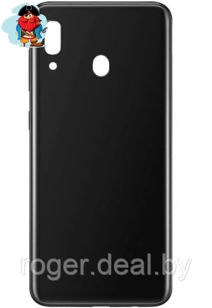 Задняя крышка (корпус) для Samsung Galaxy A20 (SM-A205), цвет: черный - фото 1 - id-p122697510
