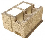 Блок деревобетонный для строительства дома Durisol (Дюрисол) DSS 37,5/12 для наружных стен с утеплителем 175мм