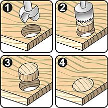 Фреза-пробочник + Сверло Форстнера по дереву, 15мм, YATO, фото 3