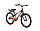 Велосипед  Novatrack Juster 20" черный/оранжевый, фото 2