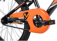 Велосипед  Novatrack Juster 20" черный/оранжевый, фото 3