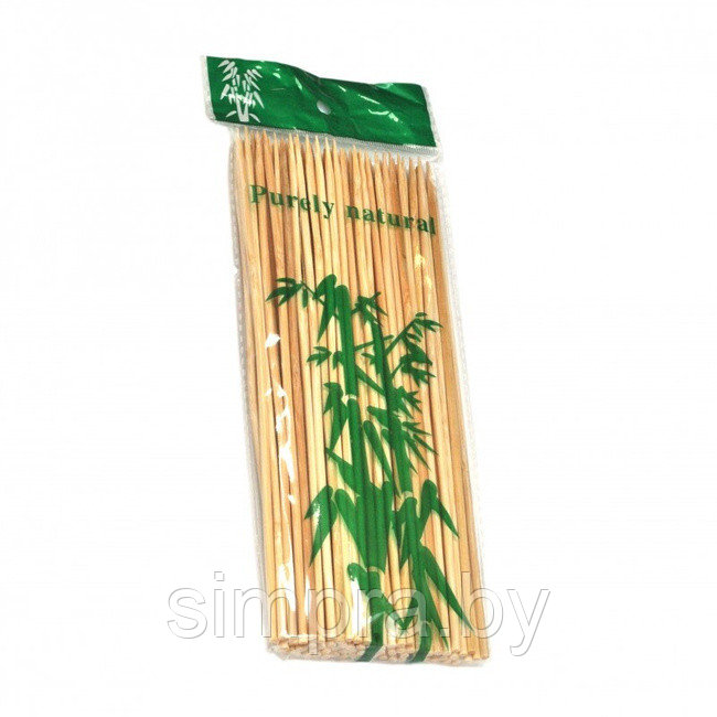 Шампуры бамбуковые палочки для шашлыка 25 см 100 шт шпажки - фото 2 - id-p122723289