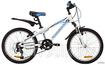 Подростковый велосипед Novatrack Lumen 20" белый/голубой