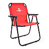 Кресло-шезлонг KEDR SK-08R Красный Сталь 22*1мм. 110кг Разм:60х54, фото 3