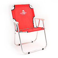 Кресло-шезлонг KEDR AKS-08R Красный Алюминий 22*1,2мм. 110кг Разм