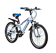 Подростковый велосипед Novatrack Lumen 20" белый/голубой, фото 2