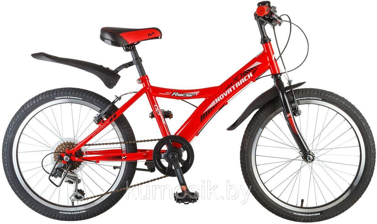 Подростковый велосипед Novatrack Racer 20" красный