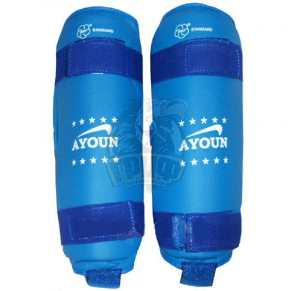 Защита голени для единоборств Ayoun (синий) (арт. 706)