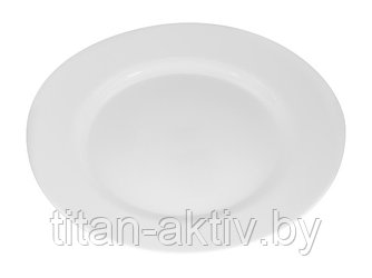 Тарелка десертная стеклокерамическая, 200 мм, круглая, серия SNOWFALL (Снегопад), DIVA LA OPALA (Sov