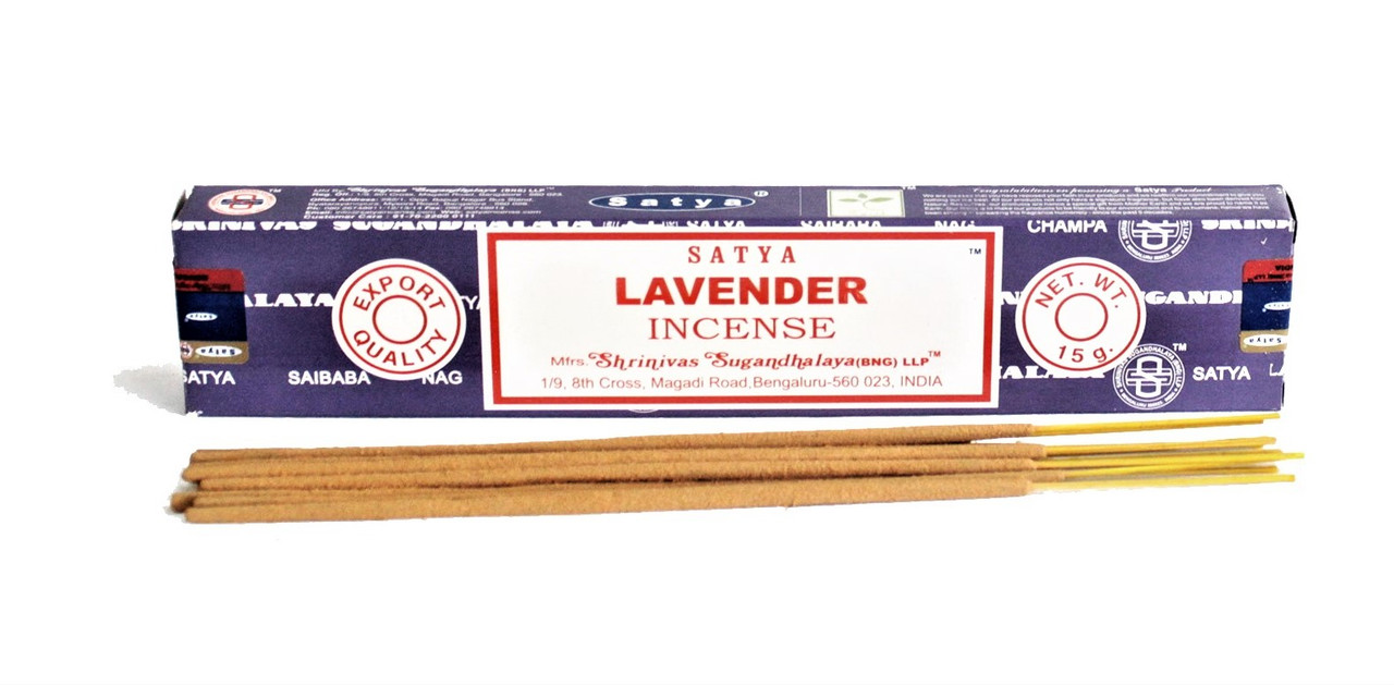 Благовония Лаванда Satya Lavender, 15 г – холодный свежий аромат