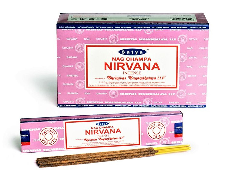 Благовония Наг Чампа Нирвана (Satya Nag Champa Nirvana), 15 г нежный освежающий аромат - фото 1 - id-p122768722