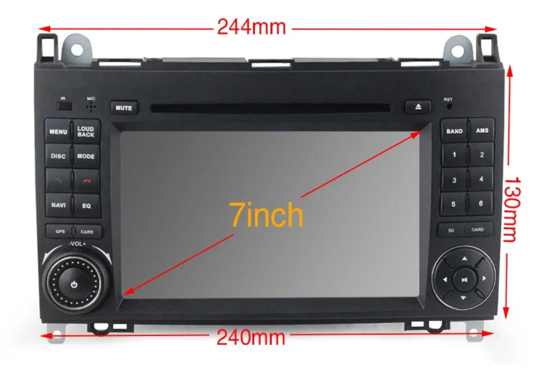 Штатная магнитола для Mercedes B (W245) с DVD DSP Android 10 - фото 4 - id-p122771603