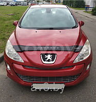 Дефлектор капота Peugeot 308 (2008-2011) [PG11] (VT52)