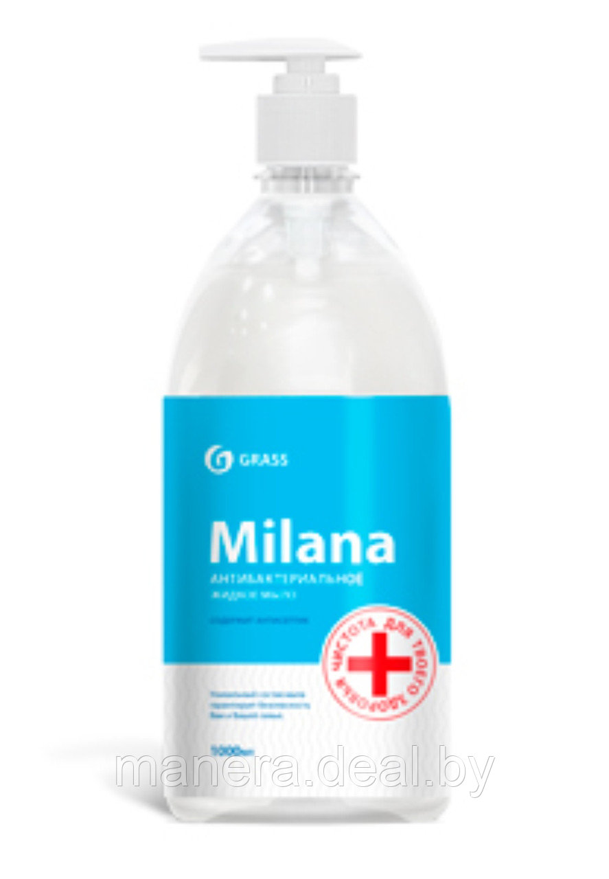 Антибактериальное жидкое мыло «Milana», 1000мл - фото 1 - id-p122796236