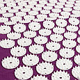 Акупунктурный набор аппликаторов КУЗНЕЦОВА (валик+коврик) в чехле, фиолетовый, фото 4