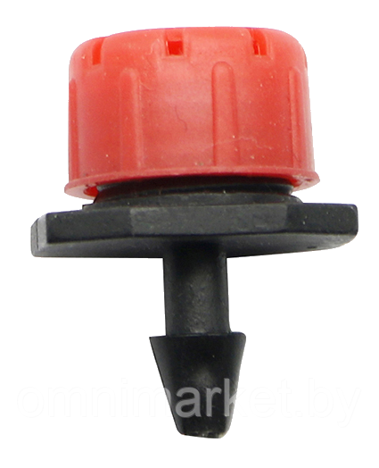 Капельница-эмиттер AS0180B для капельной трубки (красная), 0-80 л/час - фото 1 - id-p122804648
