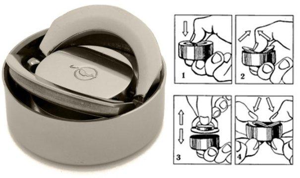 Оснастка металлическая «Техно» для круглых печатей для клише печати &#248;40 мм (с подушкой)