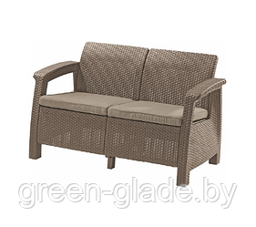 Диван садовый Keter CORFU II LOVE SEAT cappucino